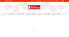 Desktop Screenshot of bierland-oberfranken.de