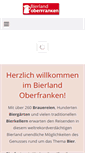 Mobile Screenshot of bierland-oberfranken.de